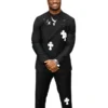 Jalen Milroe Chrome Hearts Suit Black