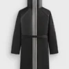 Kith x Adidas Black Leather Hooded Coat
