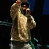Larry June’s Zip-Up Camo Hoodie