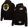 Mitchell & Ness Black Los Angeles Lakers Hardwood Hoodie