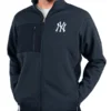 New York Yankees Antigua Heathered Navy Jacket