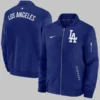 Nike Dodgers Dugout Bomber Jacket Blue
