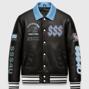 OVO $$$4U Collared Varsity Jacket