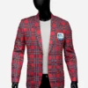 RBC Heritage Tartan Checked Blazer Red