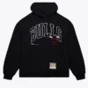 Black Chicago Bulls Logo Over Pullover Hoodie
