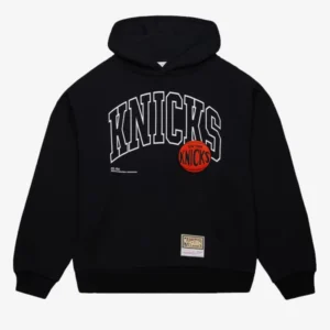 New York Knicks Logo Over Pullover Hoodie