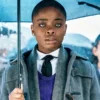 Wednesday S02 Joy Sunday Grey Duffle Coat