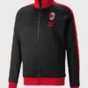 AC Milan Puma ftblHeritage T7 Raglan Full-Zip Track Jacket - Black