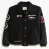 Abercrombie McLaren Varsity Jacket Black