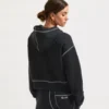 Arsenal AWFC Womens Black Zip-Up Hoodie