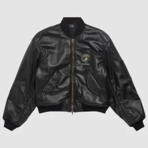 Balenciaga x Automobili Lamborghini Oversized Bomber Jacket Black