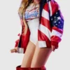 Beyonce Michael Hoban American Flag Jacket