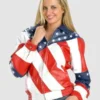 Beyonce Michael Hoban American USA Flag Jacket