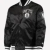 Brooklyn Nets The Diamond Classic Black Varsity Jacket