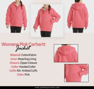 Shop Womens Pink Carhartt Jacket with Hood
