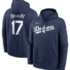 Dodgers Shohei Ohtani Nike Player Name & Number Hoodie Blue