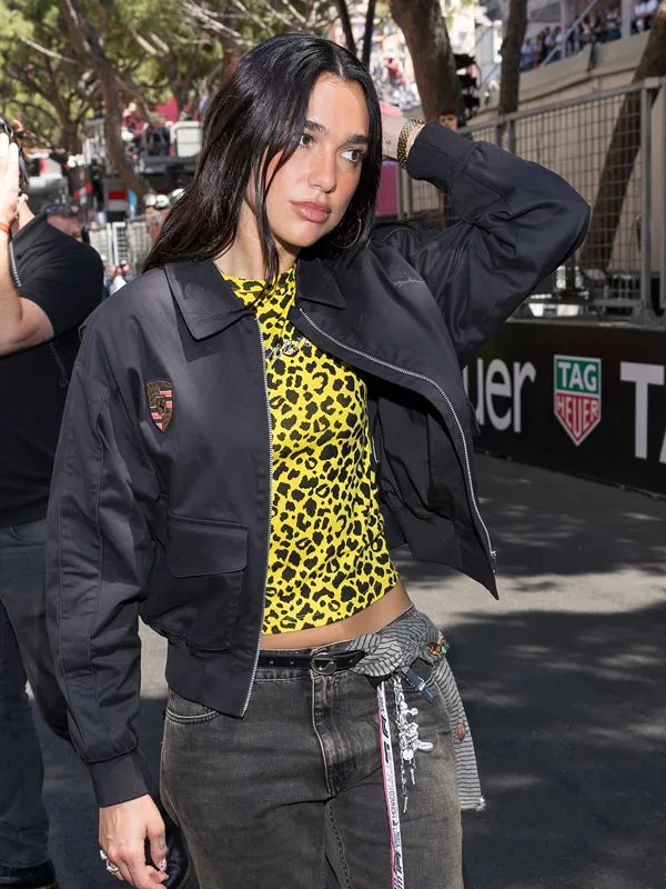 F1 Grand Prix Monaco Dua Lipa Black Jacket