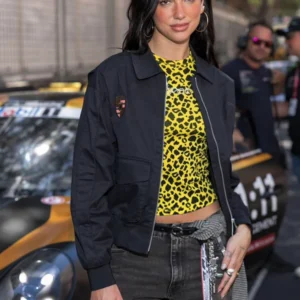 F1 Grand Prix Monaco Dua Lipa Black Porsche Jacket