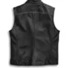 Harley Davidson Foster Black Leather Vest
