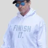 Hugh Jackman Finish It Hoodie White