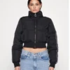 Juicy Couture Crop Diamante Puffer Jacket