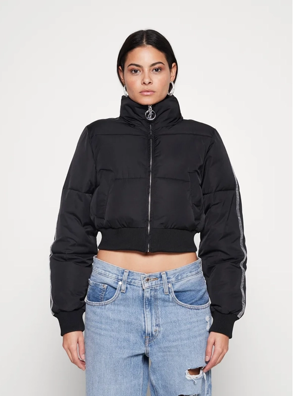 Juicy Couture Crop Diamante Puffer Jacket