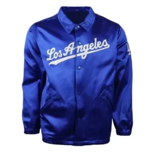 LA Dodgers 1962 Blue Satin Windbreaker Jacket