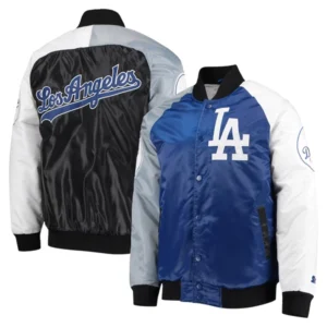 LA Dodgers Tri-Color Satin Jacket