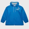 Los Angeles Dodgers Coaches Hooded Windbreaker Jacket Blue