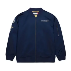 MLB Houston Astros Vintage Bomber Jacket Blue