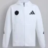Manchester United x adidas Mens Z.N.E. Full Zip Track Jacket White
