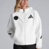 Manchester United x adidas Womens Z.N.E. Full Zip Hoodie White