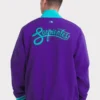Men's Arizona Diamondbacks Nike Purple 2025 City Connect Authentic Collection Full-Zip Bomber Jacket