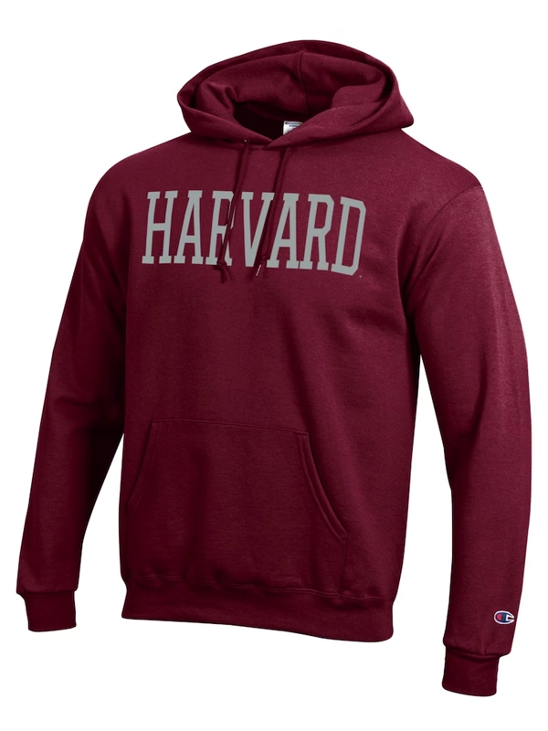 Men's Champion Crimson Harvard Crimson Eco Powerblend Pullover Hoodie