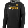 Men's Pittsburgh Pirates Majestic Black Authentic Collection Team Distinction Pullover Hoodie