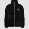 Moncler x Palm Angels Abrolhos Corduroy Short Down Jacket Black