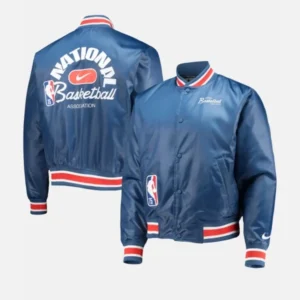 NBA Nike Blue 75th Anniversary Courtside Jacket