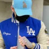 New Era LA Dodgers Varsity Jacket Blue & White