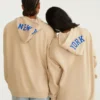 New York Knicks Chenille Pullover Hoodie Beige