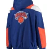 New York Knicks Starter Blue Striker Half-Zip Jacket Hoodie