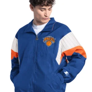 New York Knicks Starter Yard Line Full-Zip Jacket Blue
