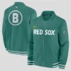 Nike Boston Red Sox City Connect Bomber Jacket Green