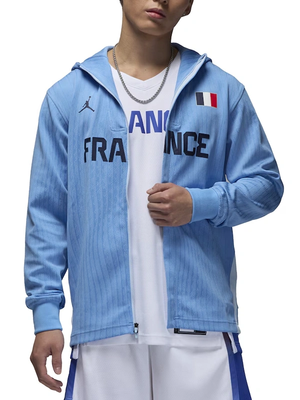 Nike France Authentic On-Court Game Jacket Blue