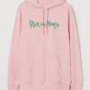 Rick and Morty Hoodie Pink