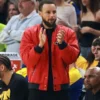 Steph Curry Red Varsity Jacket