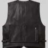 Supreme Cargo Leather Vest Black