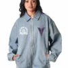 The Wild Collective Golden State Valkyries Denim Jacket Blue