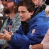 Timothée Chalamet Knicks Jacket Blue
