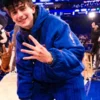 Timothée Chalamet NY Knicks Blue Jacket