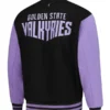 Unisex Golden State Valkyries FISLL Eclipse Black Full-Snap Varsity Jacket